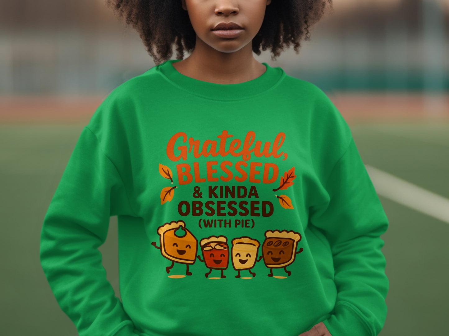 Grateful Blessed and Kinda Obsessed with Pie Sweatshirt
