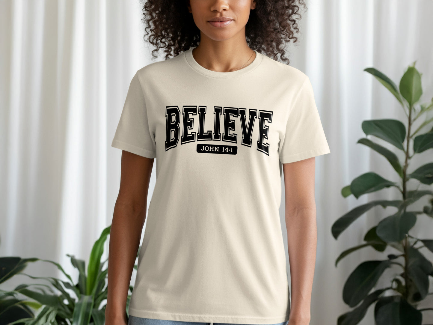 BELIEVE John 14:1 Inspirational T-Shirt for Any Outfit