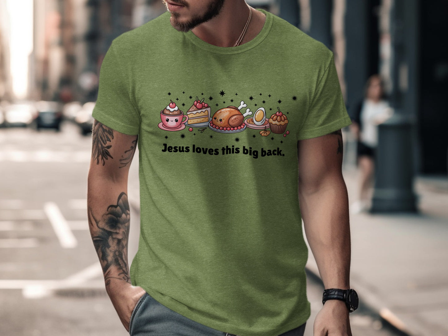 Jesus Loves This Big Back Artistic T-Shirt Design