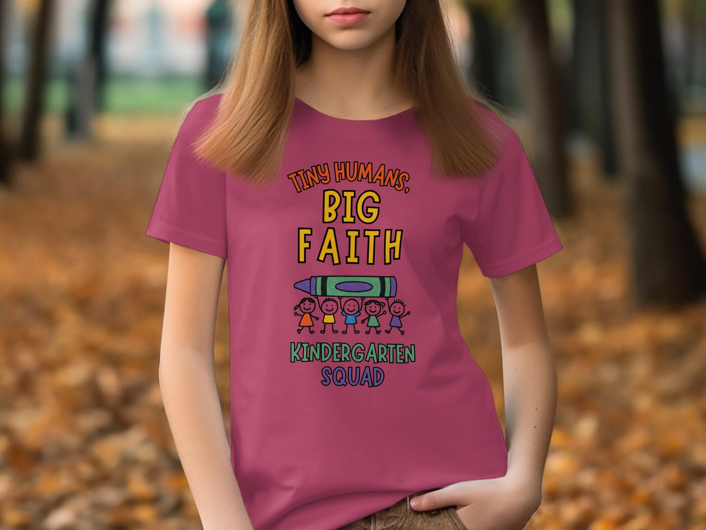 Tiny Humans Big Faith Kindergarten Squad product