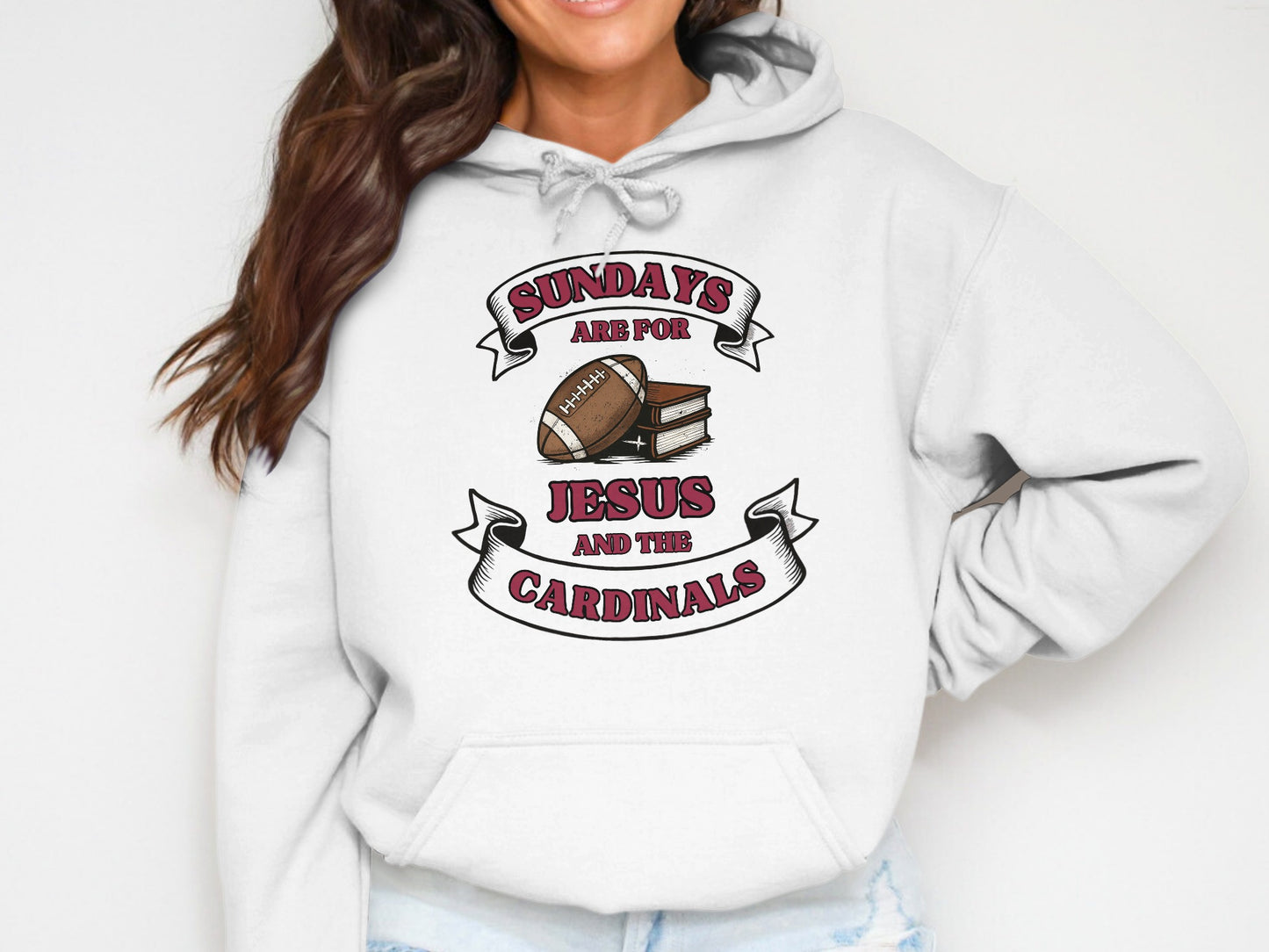 Sundays Are For Jesus And The Cardinals Hoodie product