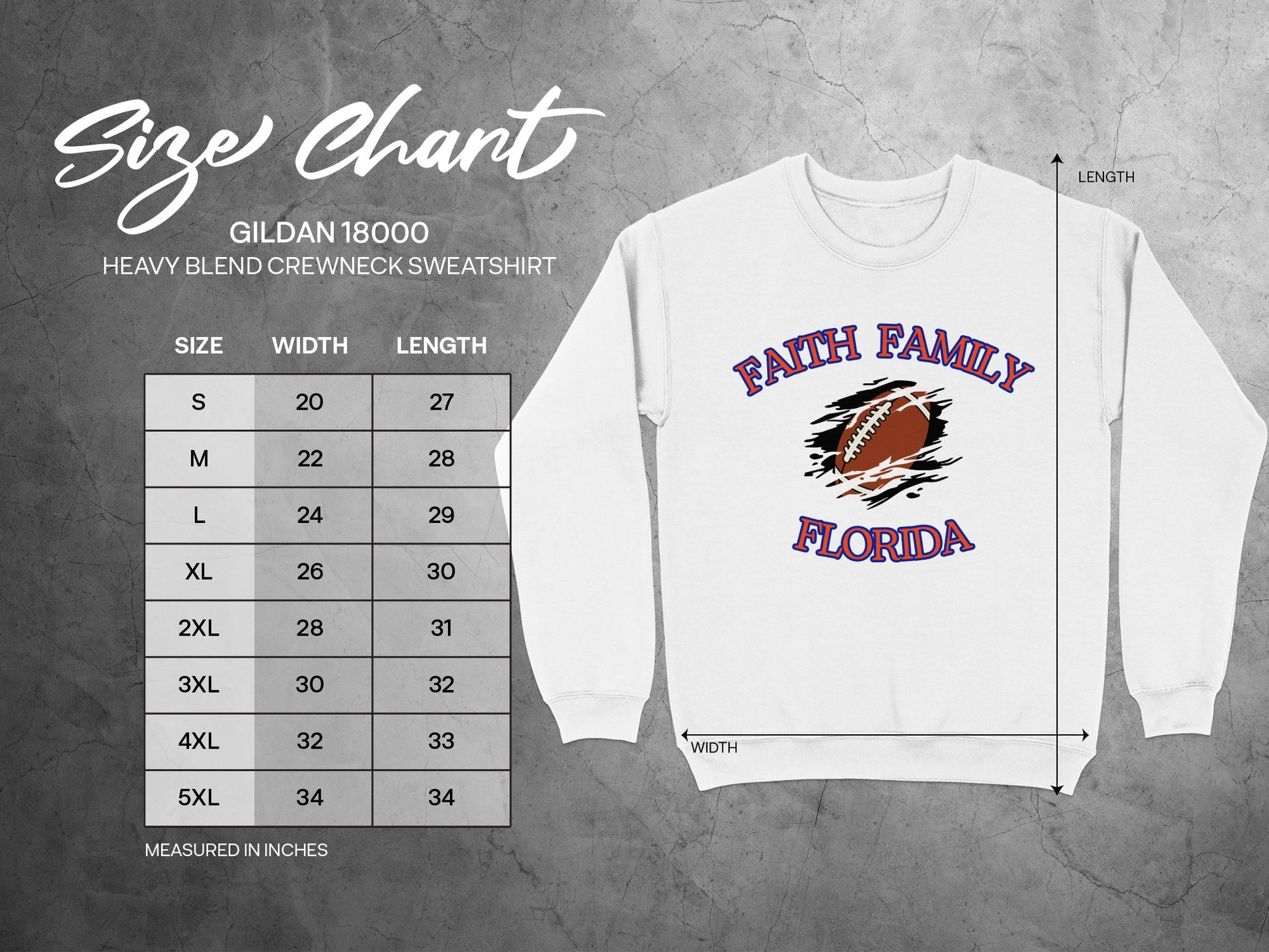 Faith Family Florida Graphic Sweatshirt product type