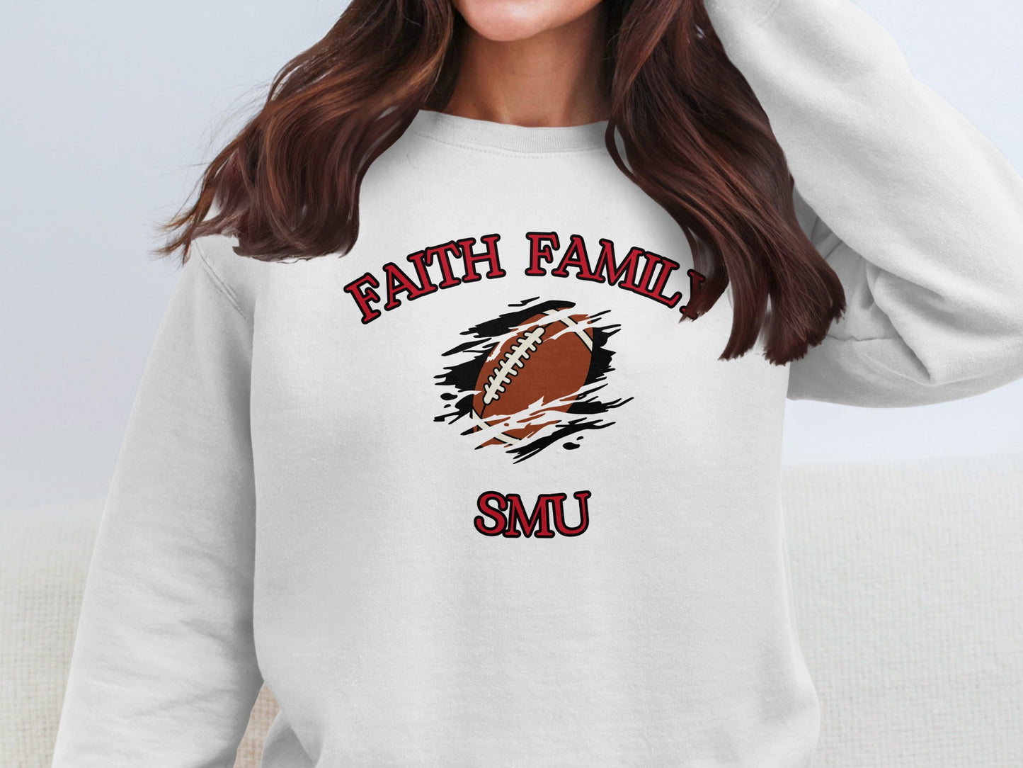 Faith Family SMU Football Graphic Sweatshirt product