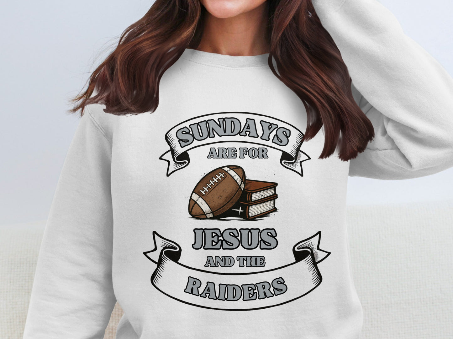 Sundays Are For Jesus And The Raiders sweatshirt product
