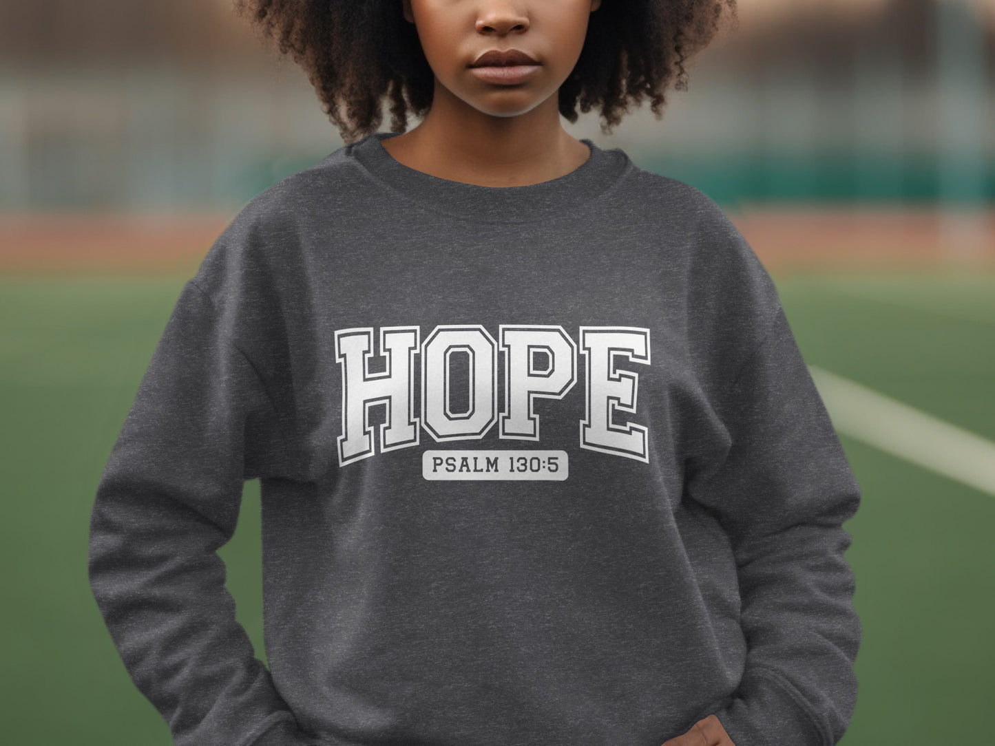 Inspirational HOPE Psalm 130:5 Sweatshirt product