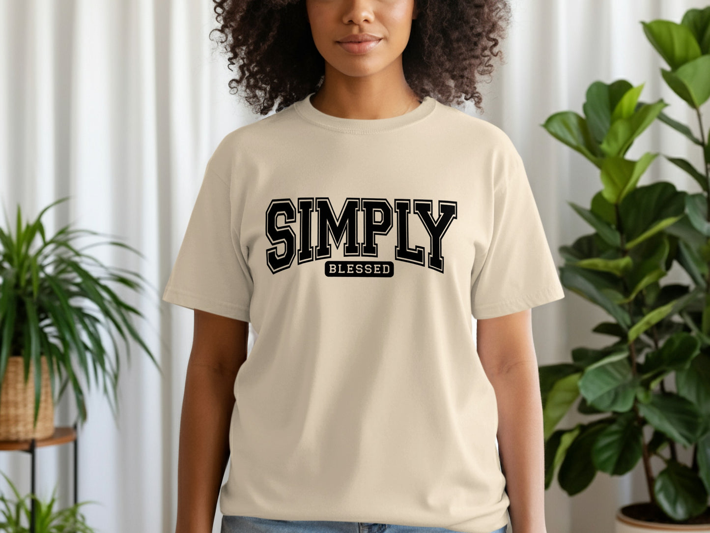 Simply Blessed Graphic Shirt Casual Style