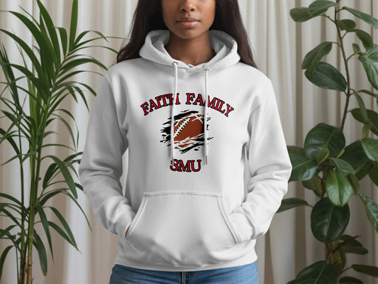 Faith Family SMU Football Themed Hoodie product