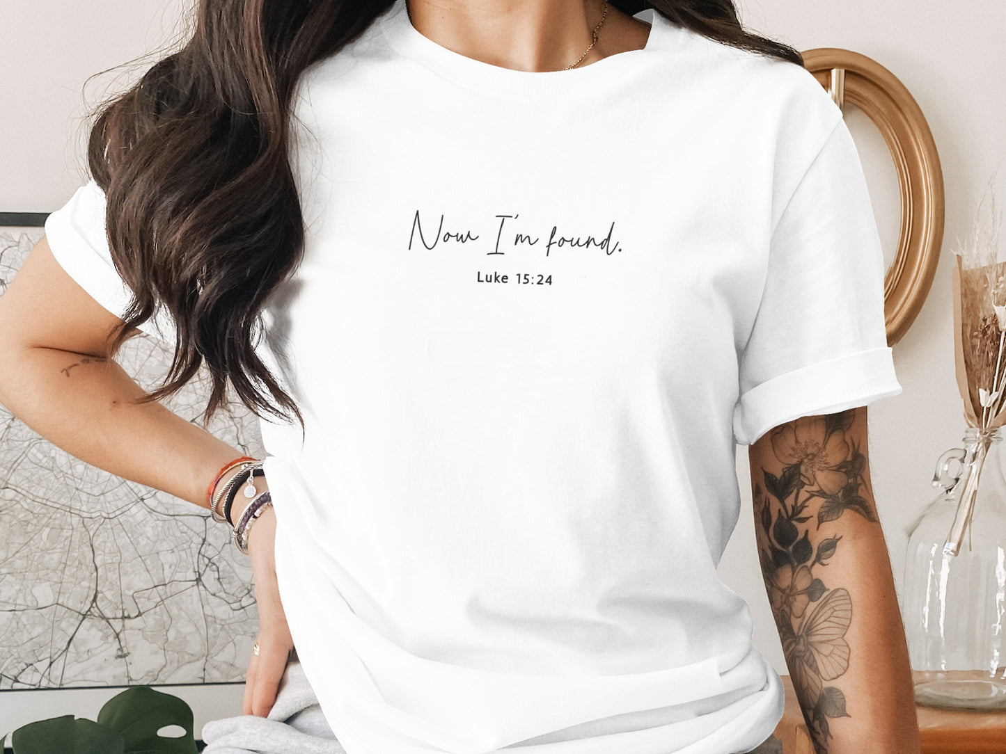Now I'm found Luke 15:24 graphic tee shirt product type