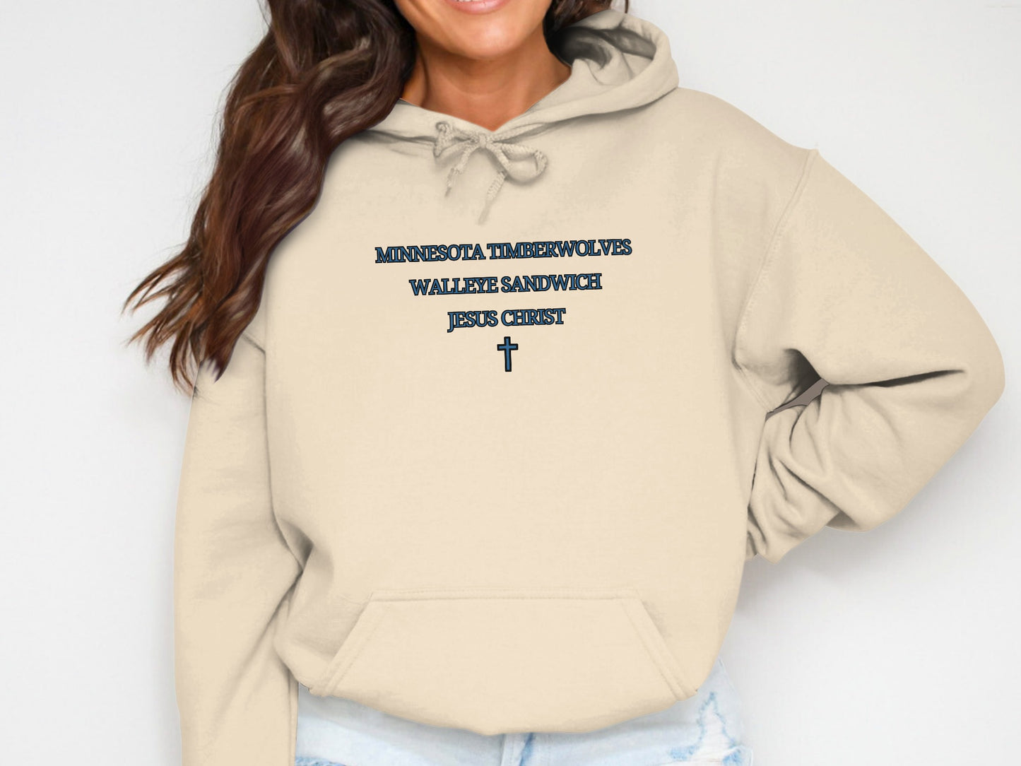 Minnesota Timberwolves Waffle Sandwich Jesus Christ Hoodie