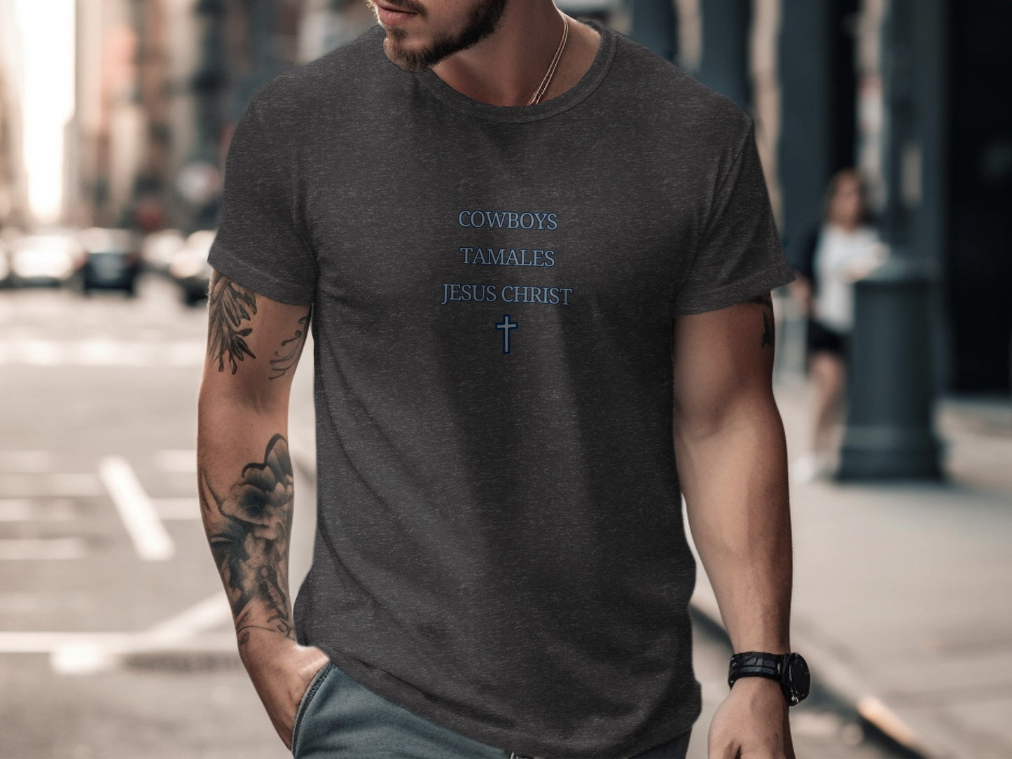 Cowboys Tamales Jesus Christ T-shirt product