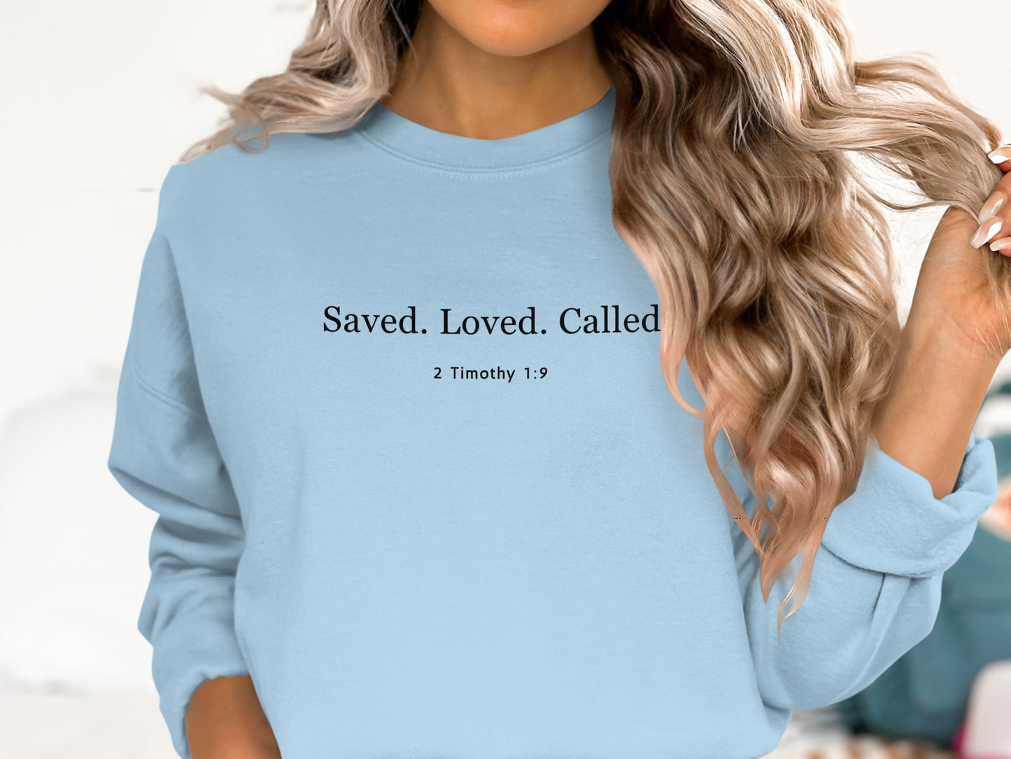 Saved Loved Called Timothy 1:9 Printed Shirt product
