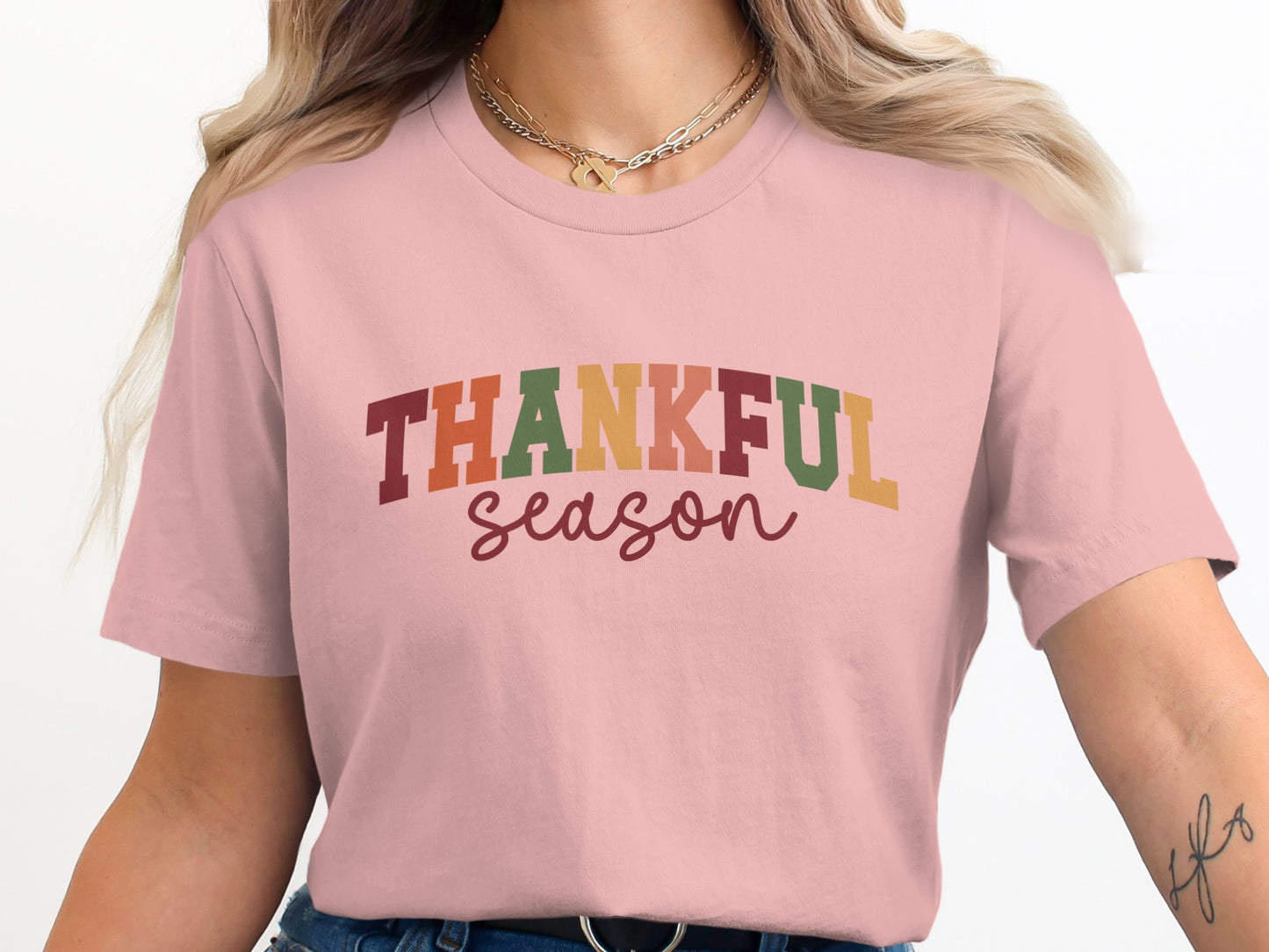 Thankful Season Graphic Tee for a Stylish Look