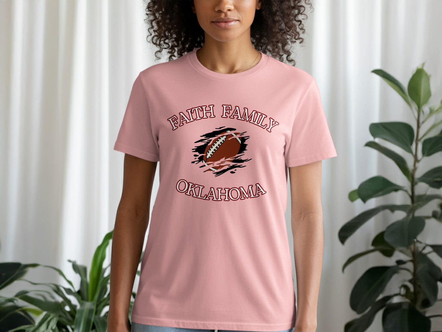 Faith Family Oklahoma Football Graphic T-Shirt