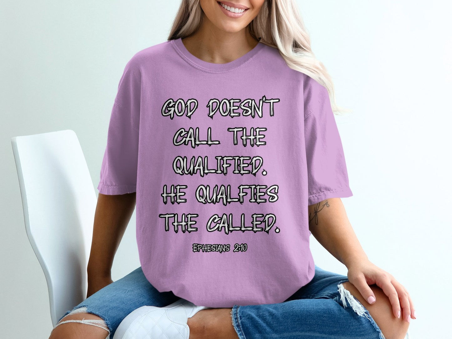 God Doesn't Call the Qualified He Qualifies T-Shirt