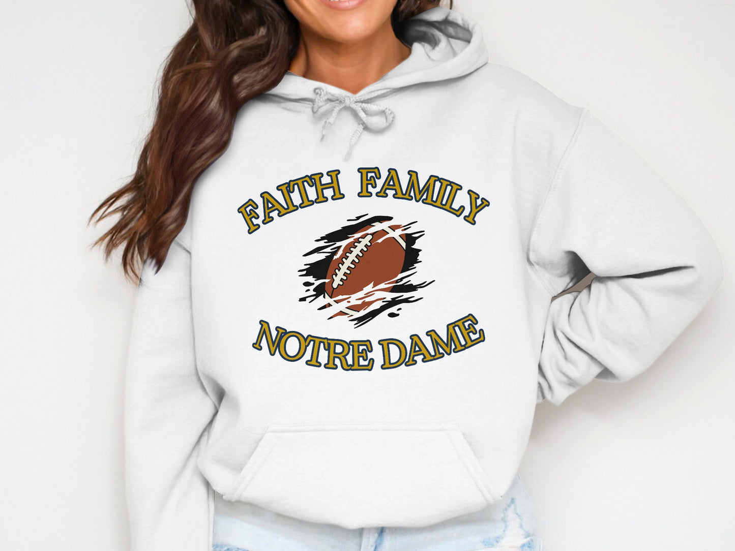 Faith Family Notre Dame Football Hoodie product
