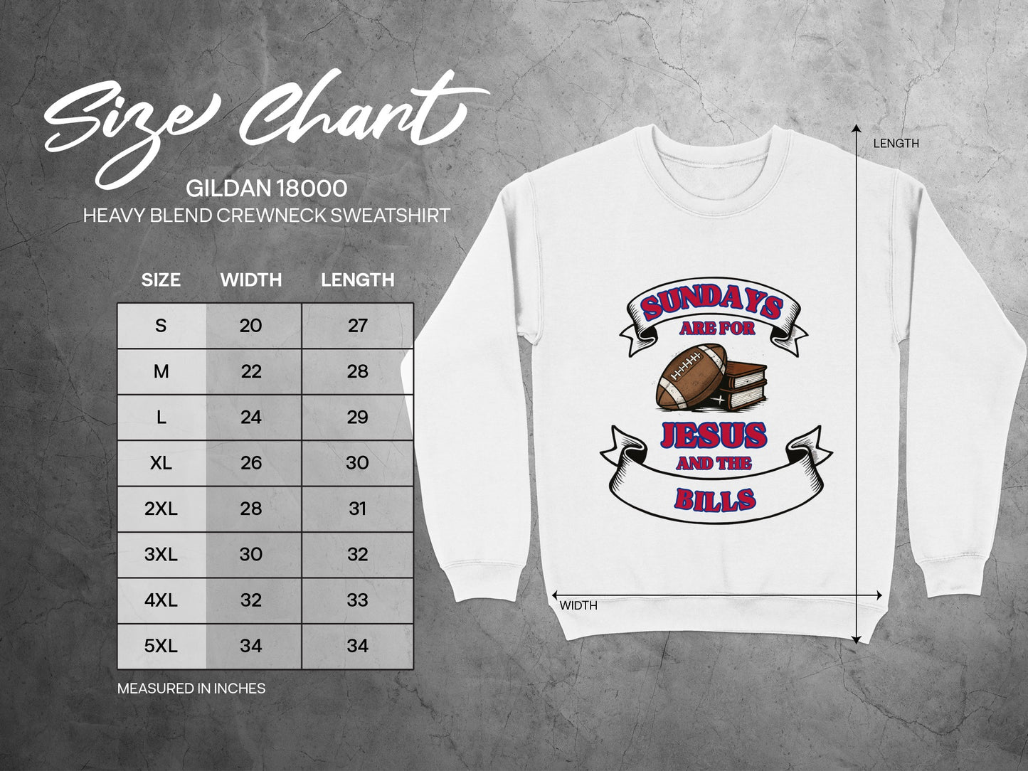 Sundays Are for Jesus and the Bills Sweatshirt product type