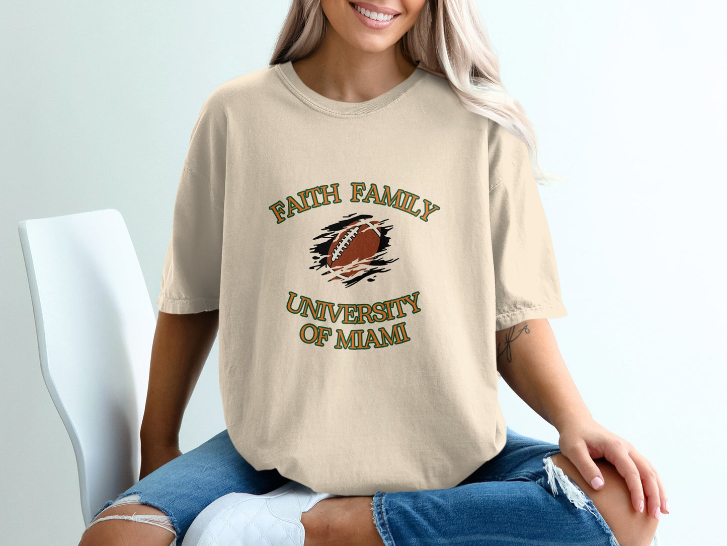 Faith Family University Of Miami Graphic Tee