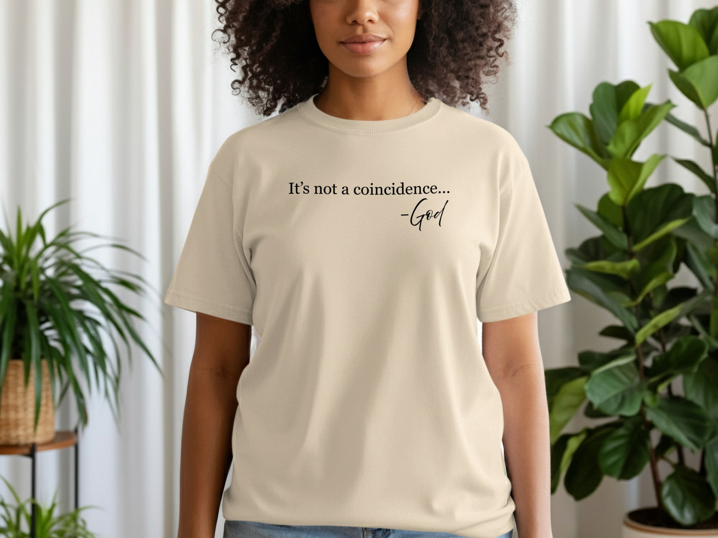 It's not a coincidence God Statement Tee product