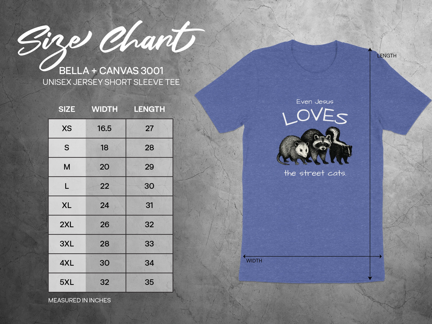 Even Jesus Loves the Street Cats Short Sleeve Tee