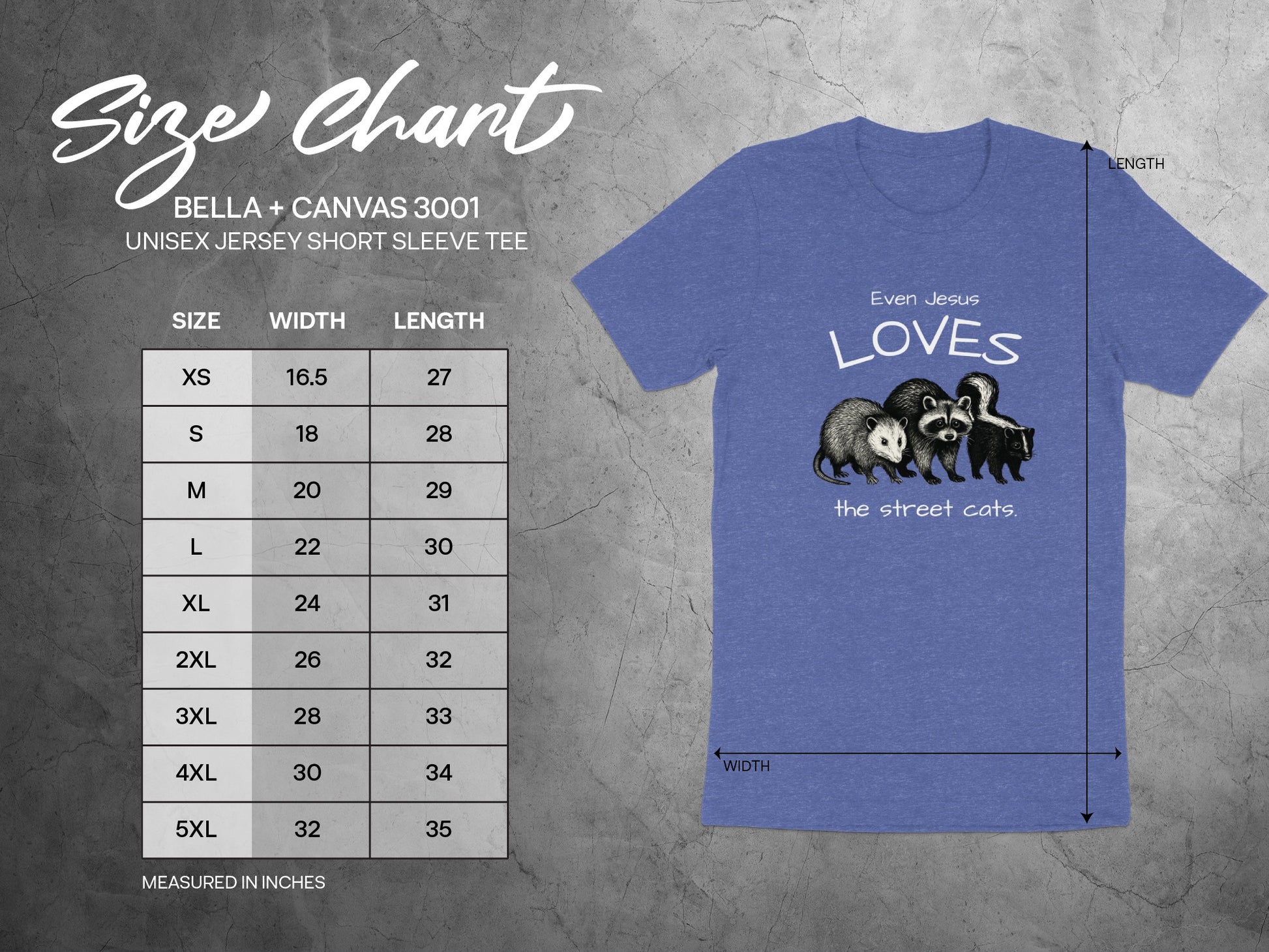 Even Jesus Loves the Street Cats Short Sleeve Tee