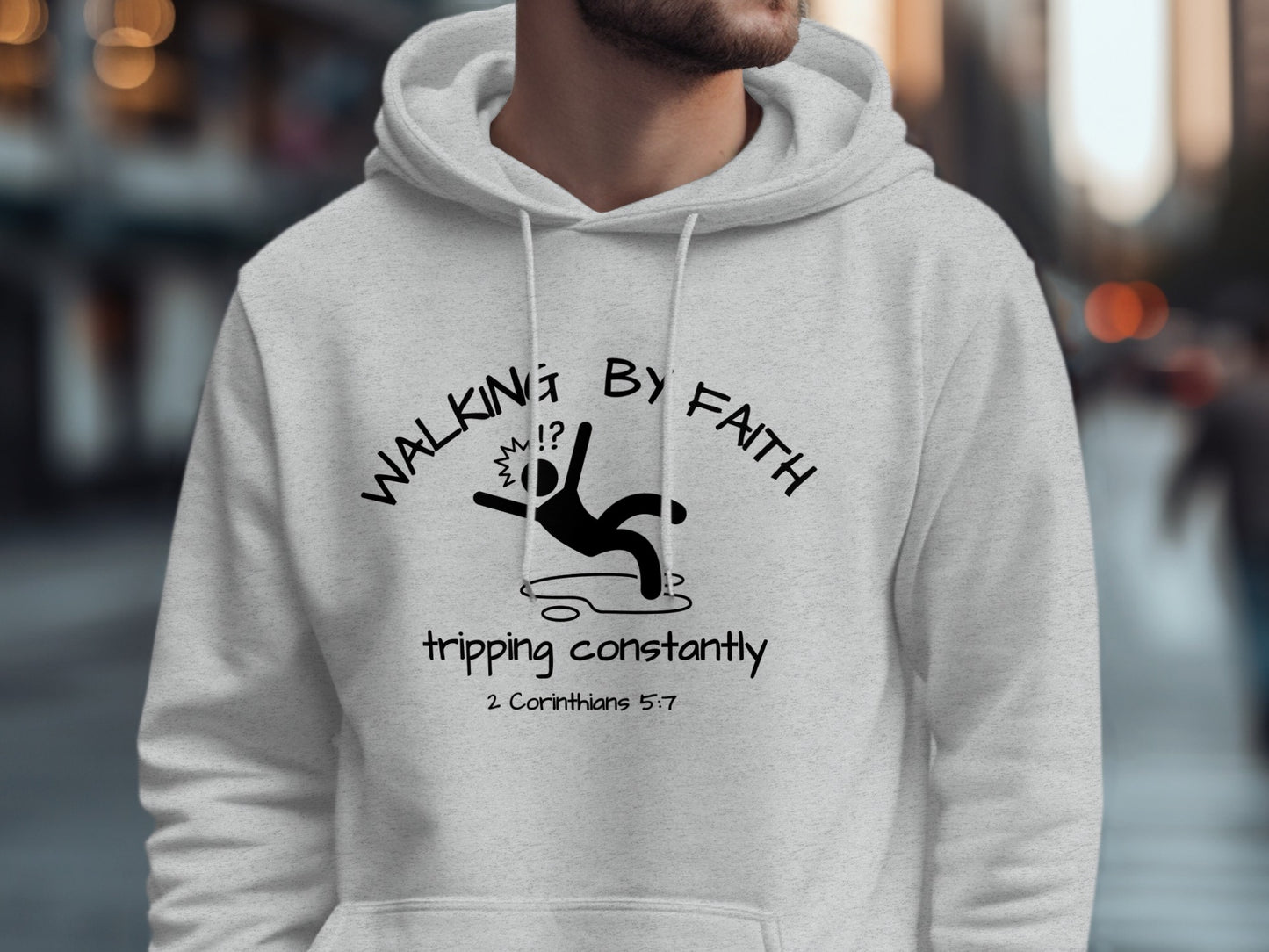 Walking by Faith Tripping Constantly Hoodie product