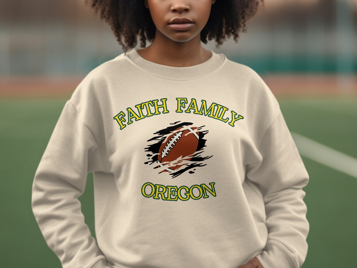 Faith Family Oregon Football Sweatshirt product