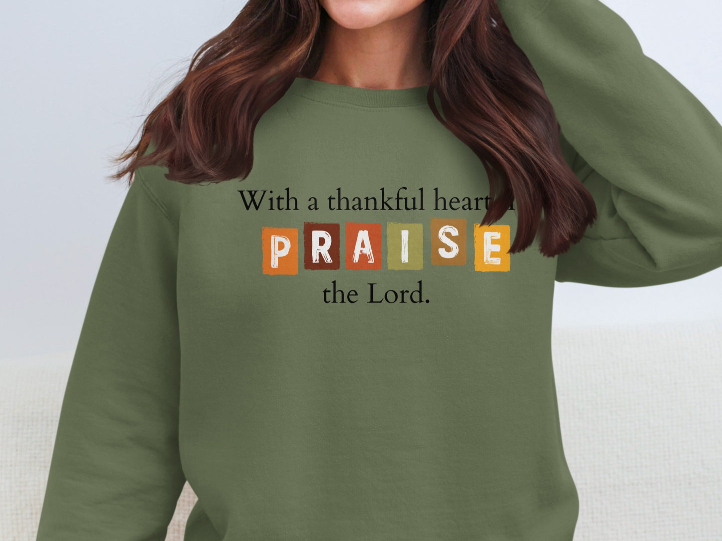 With a thankful heart PRAISE the Lord top