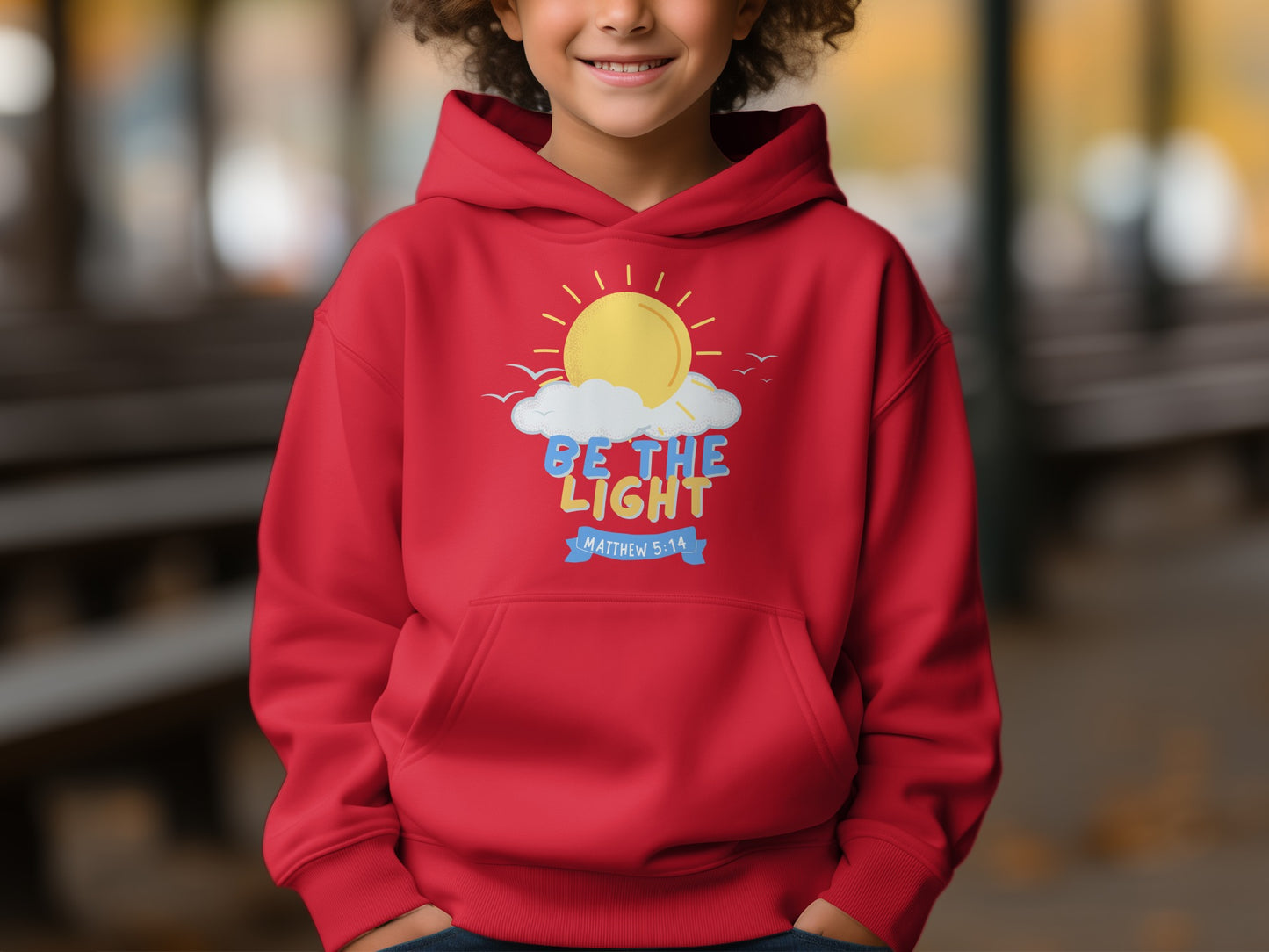 Be the Light Matthew 5 14 Quote Hoodie