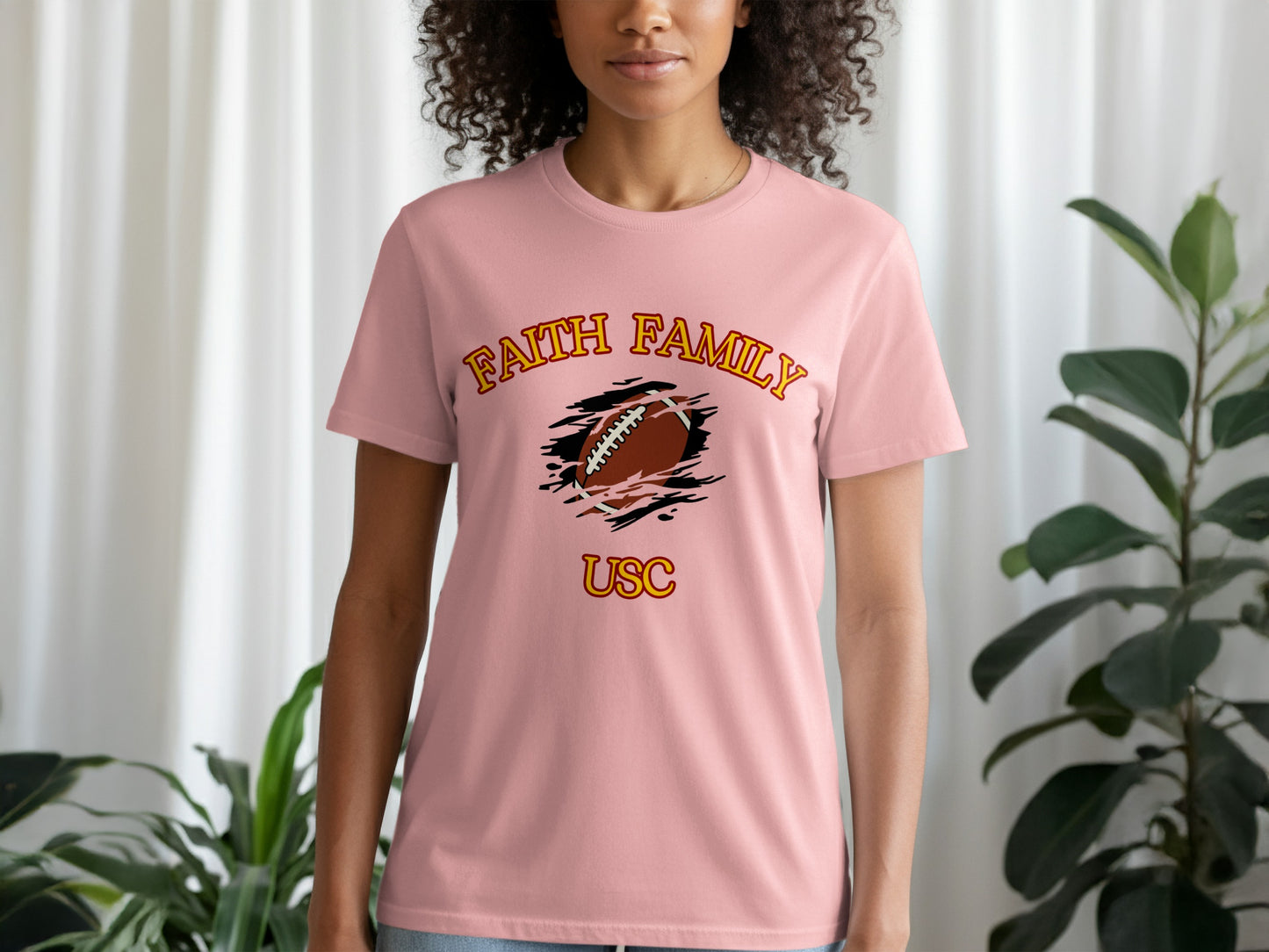 Faith Family USC Football Graphic Tee