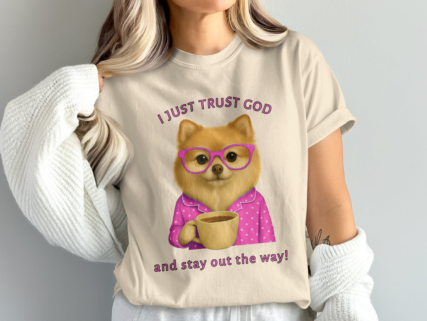 I Just Trust God And Stay Out The Way T-Shirt
