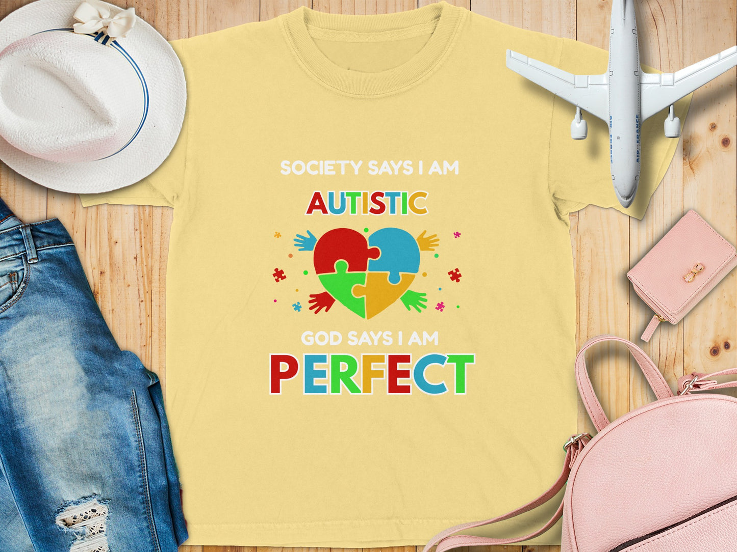 Society Says I Am Autistic God Says I Am Perfect Shirt