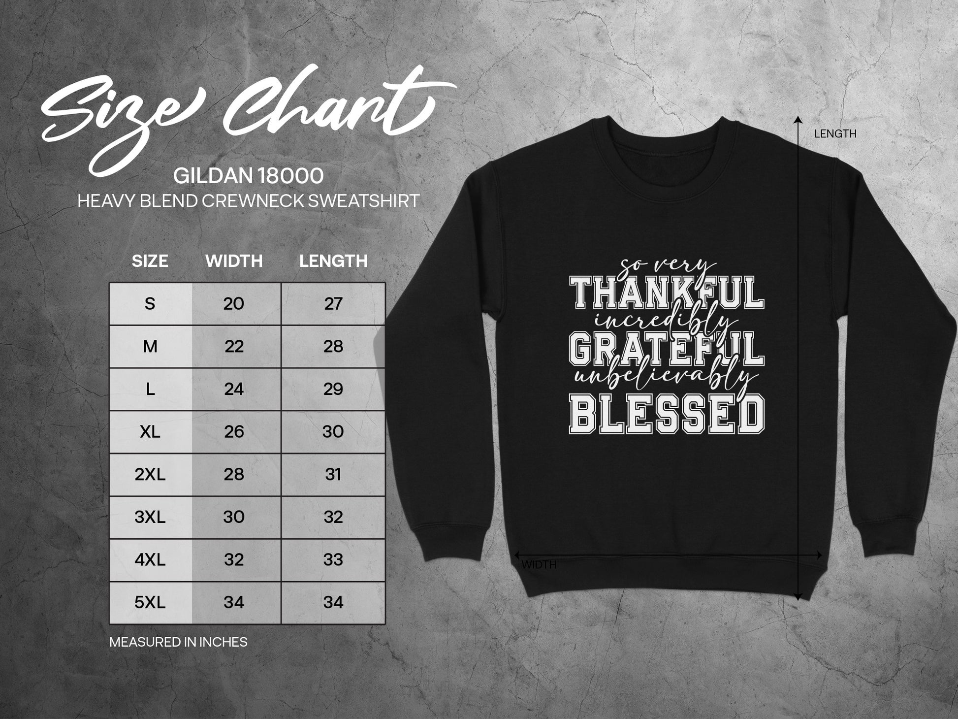 Thankful Grateful Blessed Crewneck Sweatshirt product