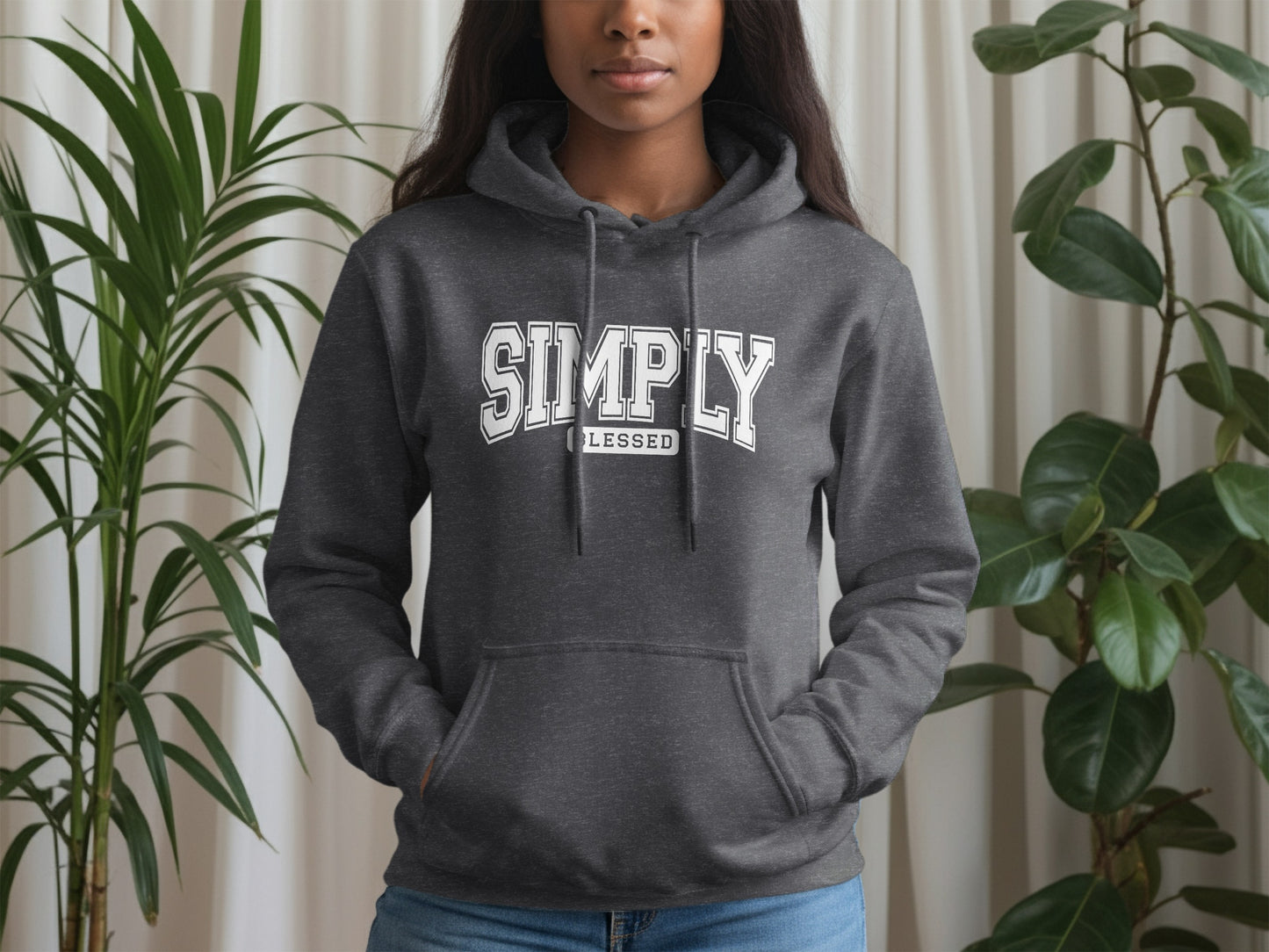 Simply Blessed Hoodie in Black Unisex Product