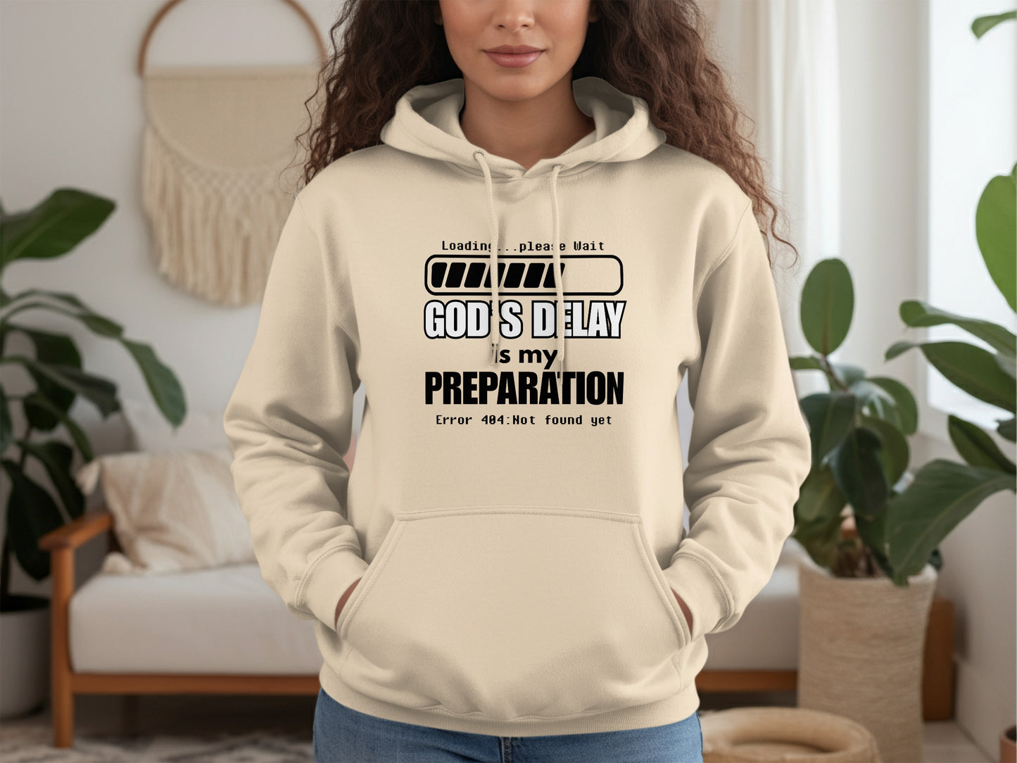 God's Delay is My Preparation Hoodie product type