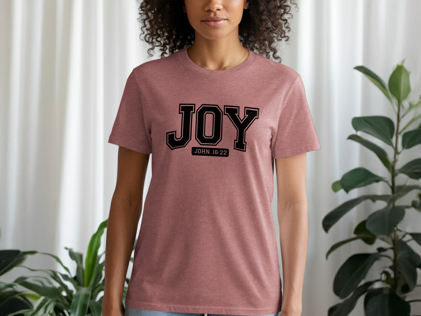 JOY John 16 22 inspirational graphic t-shirt