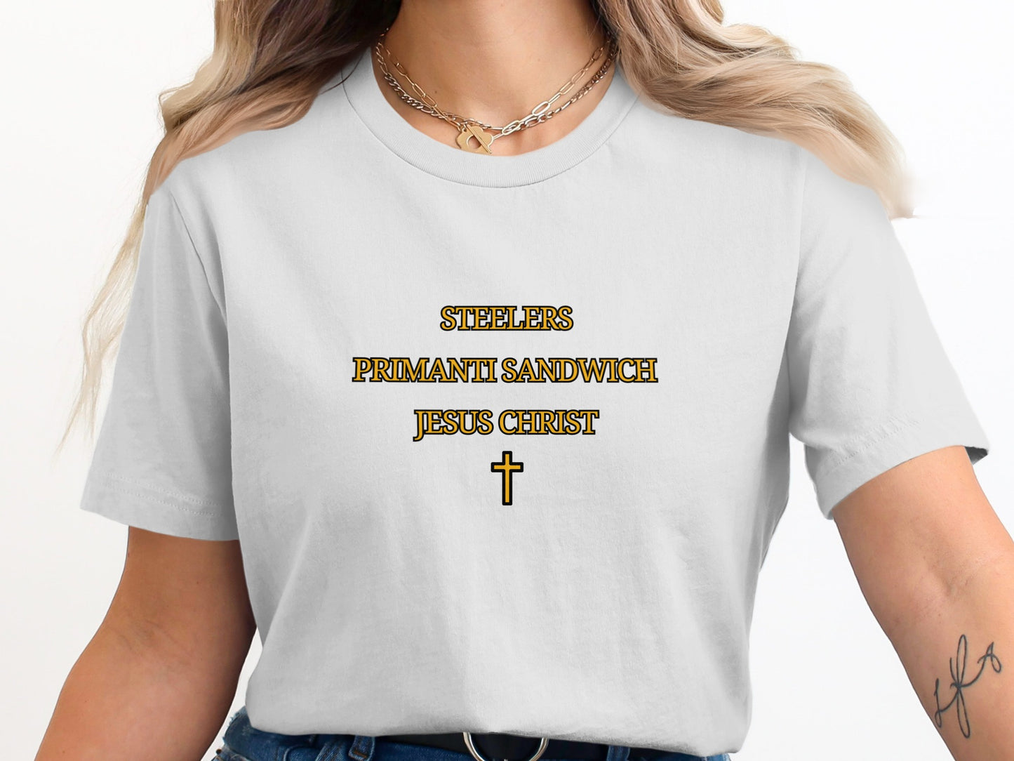 Steelers Primanti Sandwich Jesus Christ T-shirt product
