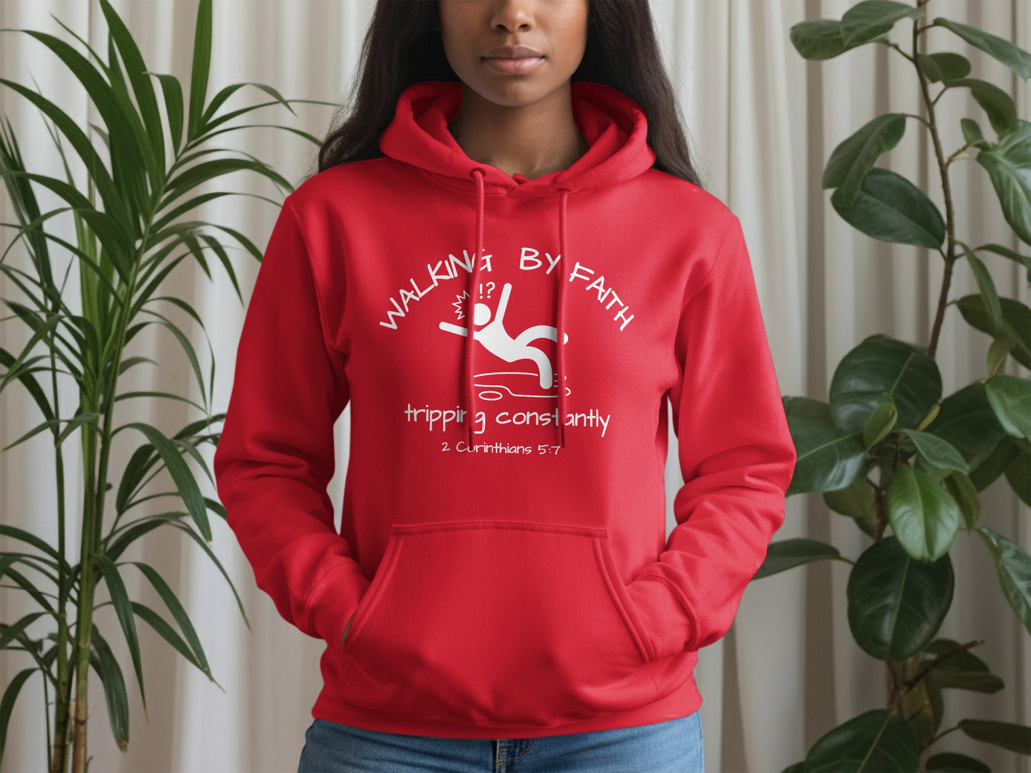 Walking By Faith Tripping Constantly Hoodie product