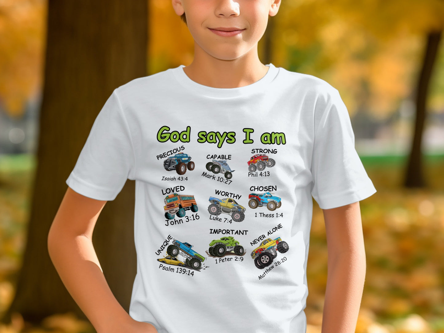 God Says I Am Christian Inspirational Kids T-shirt