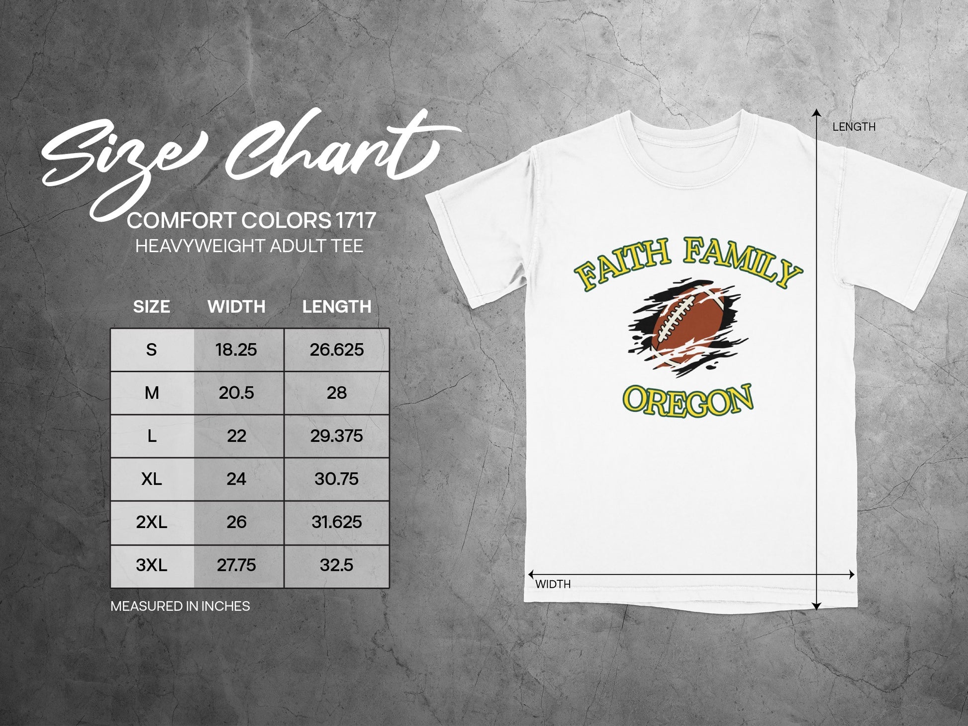 Faith Family Oregon Football Graphic Tee