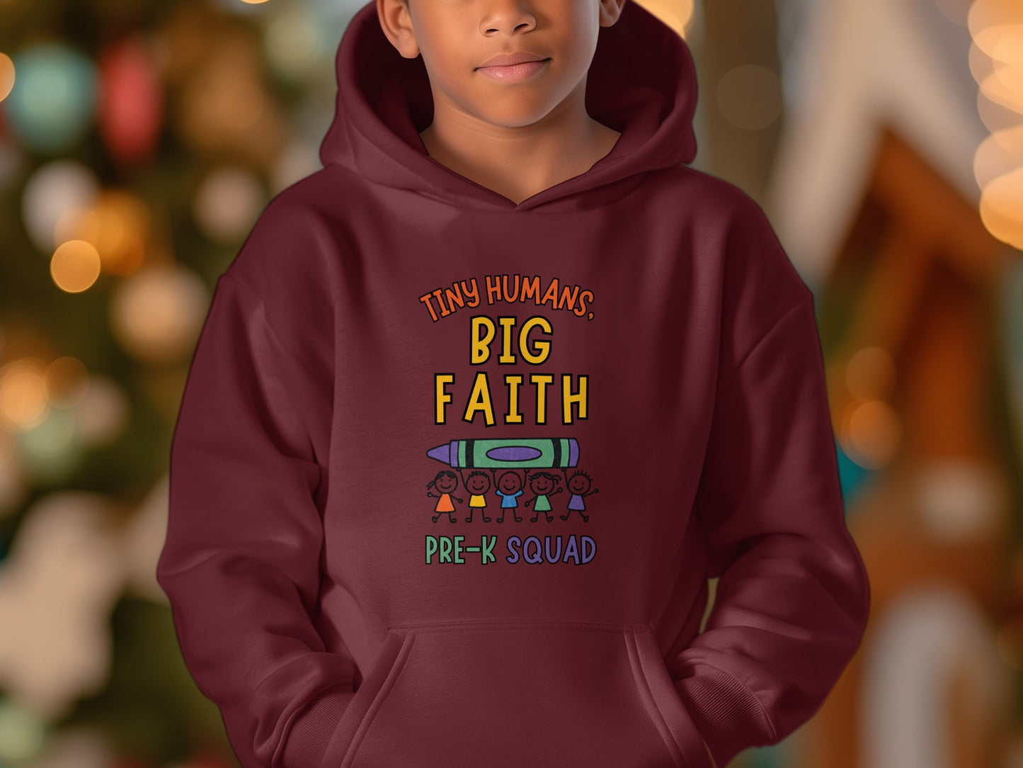 Tiny Humans Big Faith Pre-K Squad Hoodie