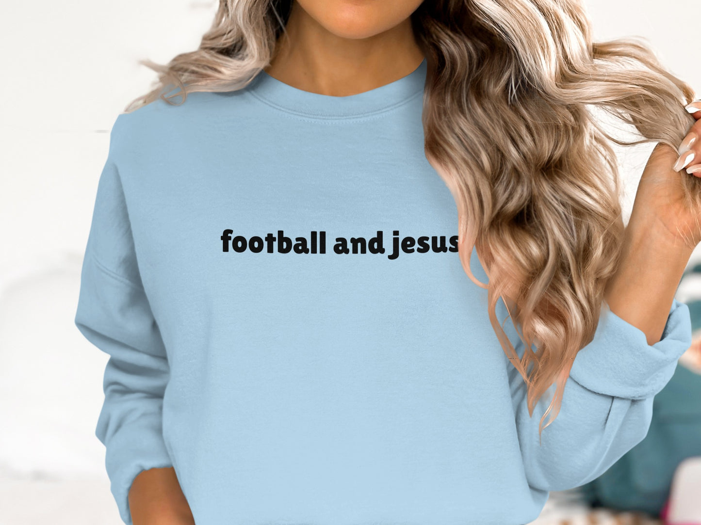 Football and Jesus Sweatshirt product type