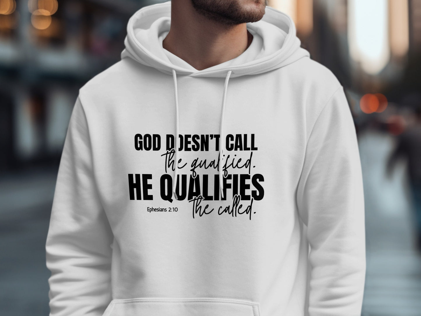 Inspirational God Qualifies the Called Hoodie product type