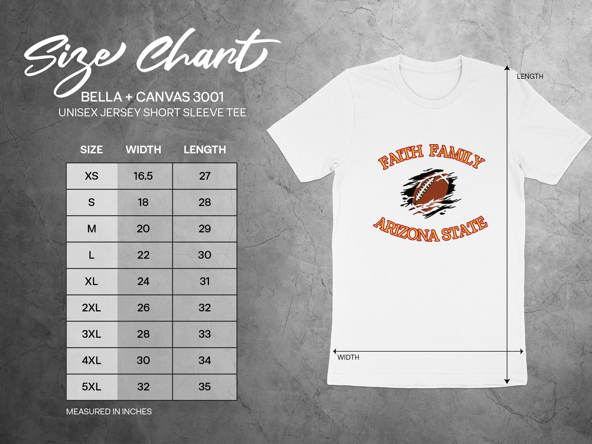 Faith Family Arizona State Unisex Tee