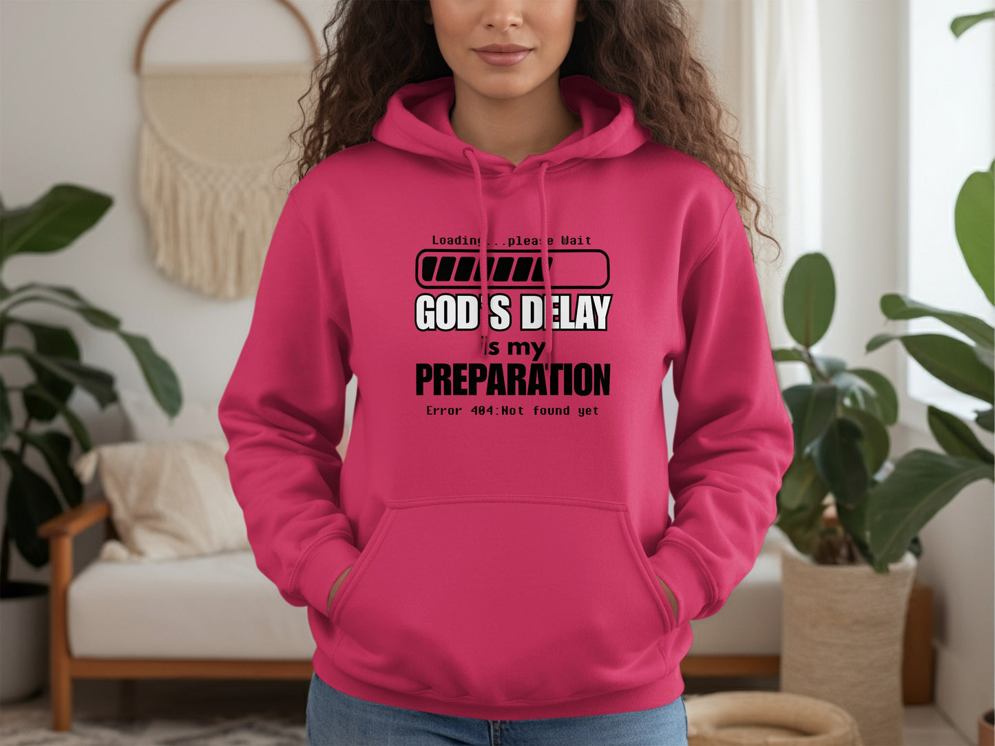 God's Delay Is My Preparation Hoodie product type