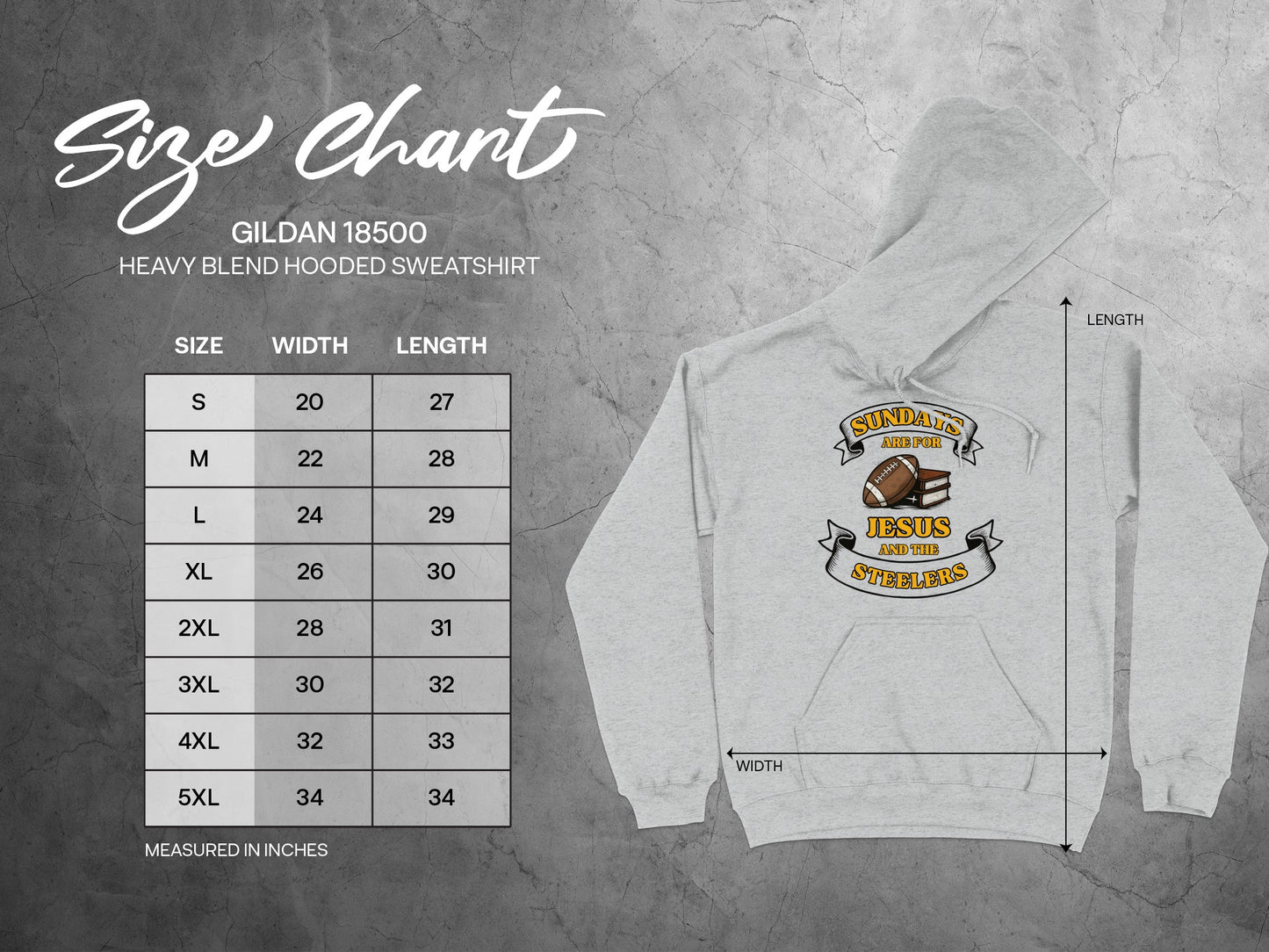 Sunday is for Jesus and Steelers Hooded Sweatshirt product type