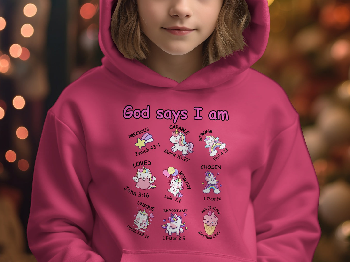 God Says I Am Precious Loved Unique Hoodie