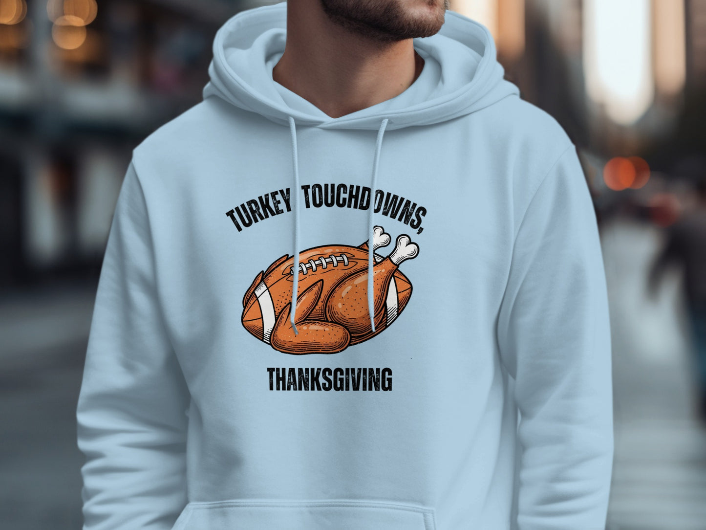 Turkey Touchdowns Thanksgiving Hoodie