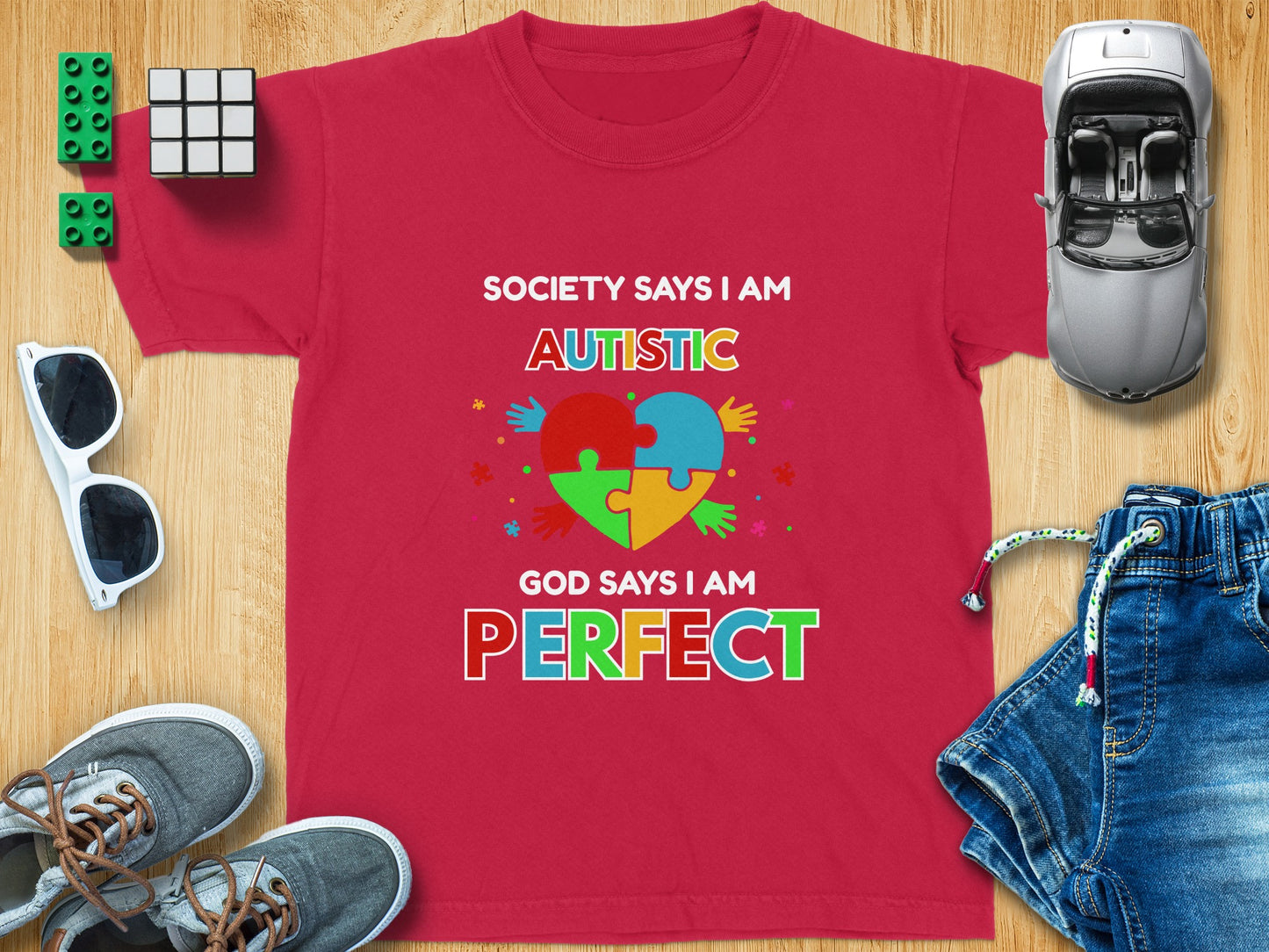 Society Says I Am Autistic God Says I Am Perfect Shirt