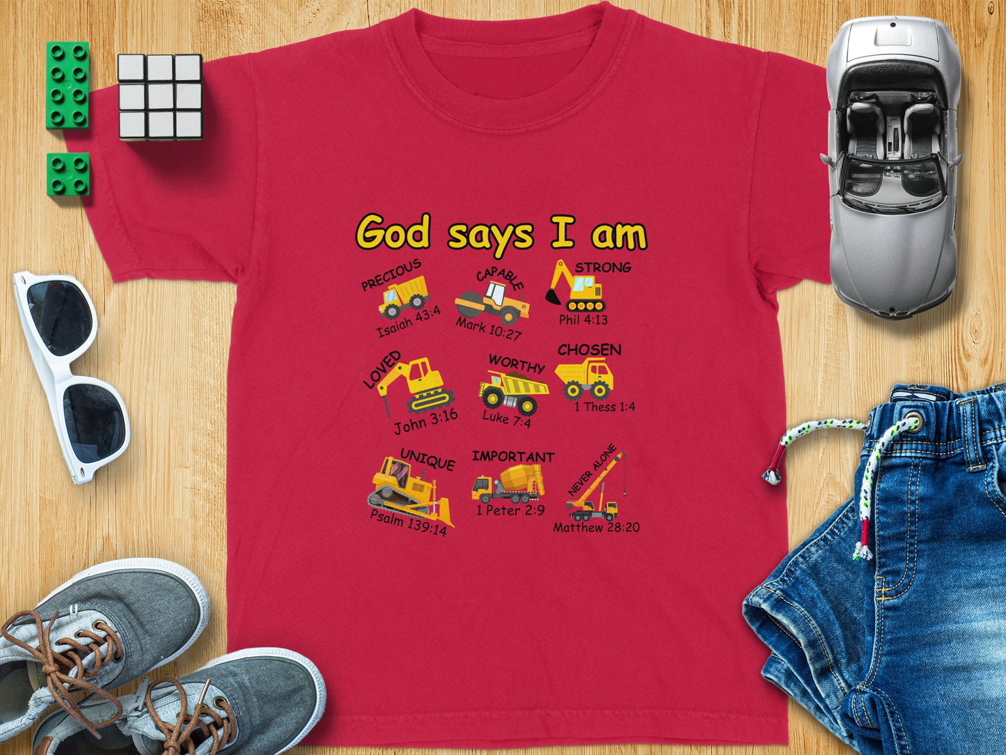 God Says I Am Affirmations Kids T-Shirt