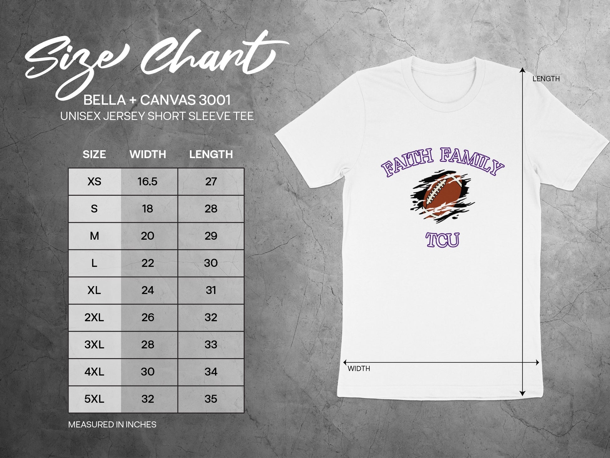 Faith Family TCU Unisex Jersey Short Sleeve Tee